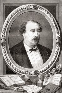 Louis Figuier, francouzský vědec a spisovatel, z Les Merveilles de la Science, pub. 1870 od French School
