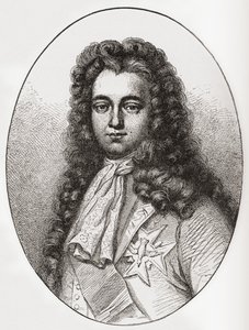 Louis François Marie Le Tellier markýz z Barbezieux, 1668 1701. Francouzský státník. Z Les Heures Libres vydané v roce 1908. od French School