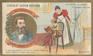 Louis Gustave Fortune Regensbonne (1827-1900), francouzský spisovatel, autor „La comedie enfantine — Les lunettes“ (1861) od French School