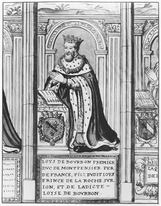 Louis II Bourbonský, vévoda z Montpensier (litho) od French School