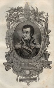 Louis Marie Maximilien de Caffarelli du Falga (1756-1799) francouzský generál během francouzské revoluce - - rytina v nové národní encyklopedii Maurice La Charest - 1870 - od French School