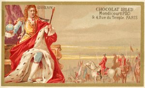 Ludvík XIV. Francie (chromolitho) od French School