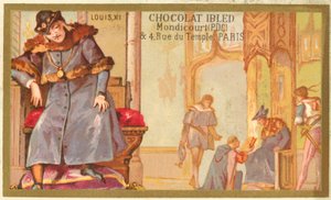 Ludvík XI. francouzský (chromolit) od French School