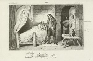 Ludvík XVII Francie, nemocný a uvězněný, c1795 od French School