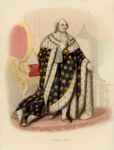 Ludvík XVI. (barevná rytina) od French School