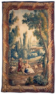 Pastýřská tapisérie Louis XV Aubusson od French School