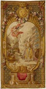 Gobelín Louis XV Gobelín ze série "Scenes d"Opera, de Tragedie et de Comedie", z druhého tkaní 1761-64 od French School
