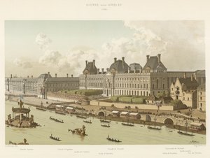 Louvre za Ludvíka XV, 1739 od French School