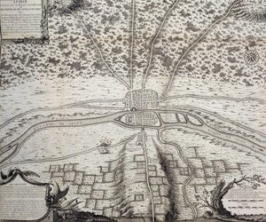 Lutetia neboli druhý plán Paříže ve 4. a 5. století našeho letopočtu, 1722 od French School