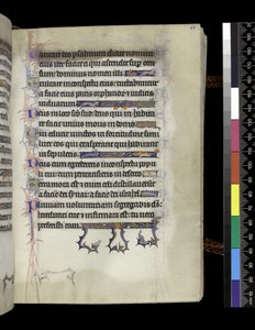 MS 300 f.68r, folio ze Žaltáře a hodin Isabely Francouzské, Paříž, kolem 1265-70 od French School