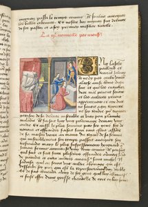MS Hunter 252 025r Stránka ze stovky nových zpráv, c.1461-62 od French School