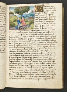 MS Hunter 252 026r Stránka ze stovky nových zpráv, c.1461-62 od French School