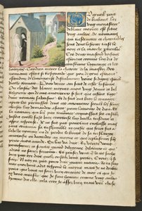MS Hunter 252 033r Stránka ze stovky nových zpráv, c.1461-62 od French School