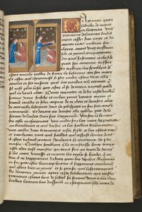 MS Hunter 252 050r Stránka ze stovky nových zpráv, c.1461-62 od French School
