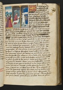 MS Hunter 252 066r Stránka ze stovky nových zpráv, c.1461-62 od French School