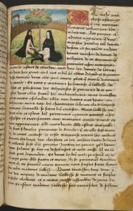 MS Hunter 252 109r Stránka ze stovky nových zpráv, c.1461-62 od French School