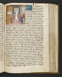 MS Hunter 252 130r Stránka ze stovky nových zpráv, c.1461-62 od French School
