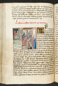 MS Hunter 252 132v Stránka z Cent Nouvelles Nouvelles, c.1461-62 od French School
