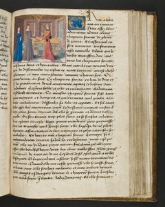 MS Hunter 252 148r Stránka ze stovky nových zpráv, c.1461-62 od French School
