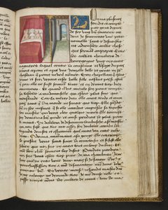 MS Hunter 252 163r Stránka ze stovky nových zpráv, c.1461-62 od French School