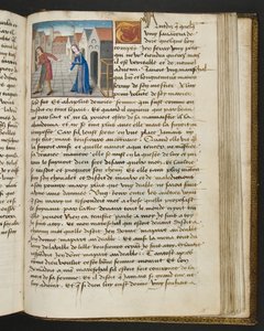 MS Hunter 252 175r Stránka ze stovky nových zpráv, c.1461-62 od French School