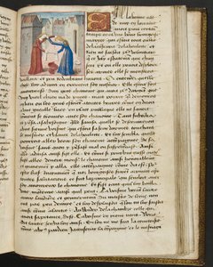 MS Hunter 252 186r Stránka ze stovky nových zpráv, c.1461-62 od French School