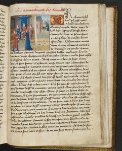 MS Hunter 252 192r Stránka ze stovky nových zpráv, c.1461-62 od French School