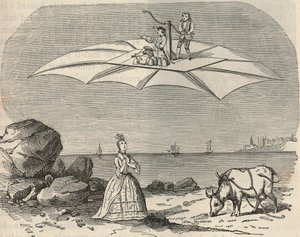 Stroj (Větroň) od Samuela Musgravea (1732-1780) Rytina v „“Vědy k dispozici všem – Populární fyzika a chemie““ od Alexise Clerca – Konec 19. století – Soukromá sbírka od French School