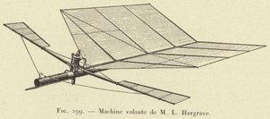 Flying Machine od M L Hargrave (rytina) od French School