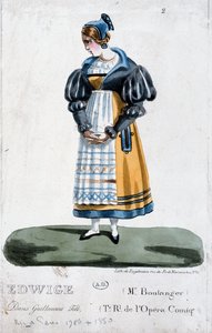 Madame Boulanger v roli Edwige v opeře Guillaume Tell od Rossiniho od French School