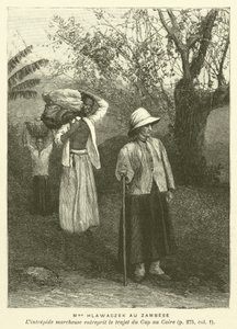 Madame Hlawaczek Au Zambese (rytina) od French School