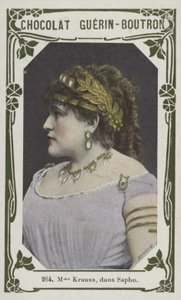 Madame Kraussová, v Sapfó (barevná fotografie) od French School