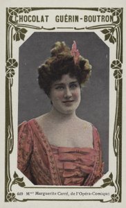 Madame Marguerite Carre, z Opera-Comique (barevná fotografie) od French School