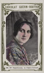 Madame Napierkowska, z Opery-Comique (barevné foto) od French School
