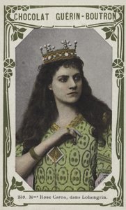 Madame Rose Caron, v Lohengrin (barevné fotografie) od French School