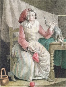 Madame bez kalhotek, kolem roku 1789 od French School