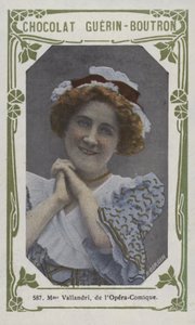 Madame Vallandri, z Opera-Comique (barevné foto) od French School