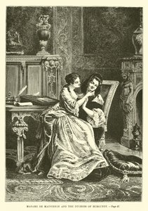 Madame de Maintenon a vévodkyně z Burgundska od French School