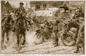 Udržování pravidel na cestách ve Francii: služba mezi palebnou linií a zálohami, 1914-19 od French School