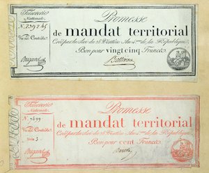 Územní mandáty, asi 1796 od French School