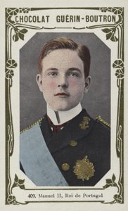 Manuel II., portugalský král (barevná fotografie) od French School