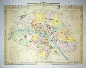 Mapa Paříže v roce 1789, 1887