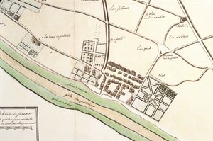 Mapa Suresnes a její příloha, Puteaux, 1669