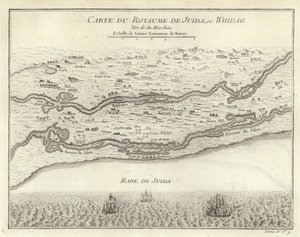 Mapa království Juida, nebo Whidah