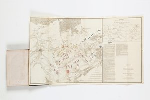 Mapa znázorňující pohyby maršálů Grouchy a Blucher od French School