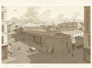Marche du Temple, 1840, a klášter věčné adorace Nejsvětější svátosti od French School