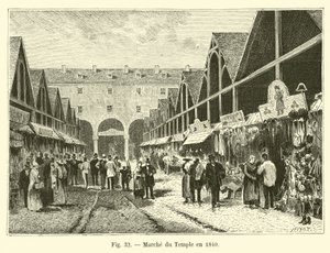Marche du Temple v roce 1840 od French School