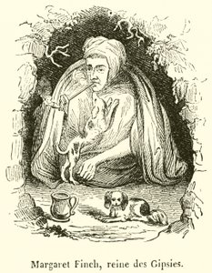Margaret Finch, reine des Gipsies (rytina) od French School