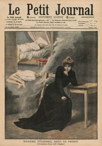 Marguerite Steinheil ve vězení, ilustrace přední obálky z 