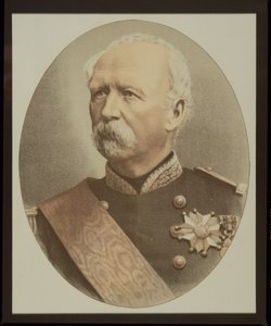 Marie-Edme-Patrice-Maurice de MacMahon (1808-93) Comte de MacMahon a vévoda z Magenty (barevné lito)